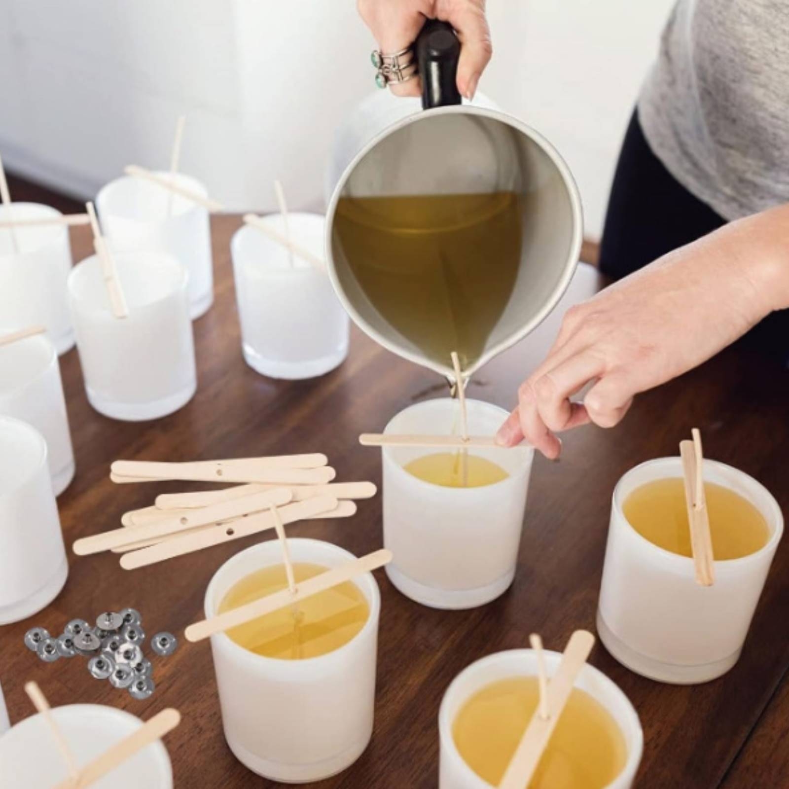 Penyangga Sumbu Lilin dengan T - Candle Making Homewood ulasan dan harga